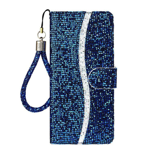 For iPhone Air Glitter Powder Filp Leather Phone Case(Blue) - iPhone Air Cases by buy2fix | Online Shopping UK | buy2fix