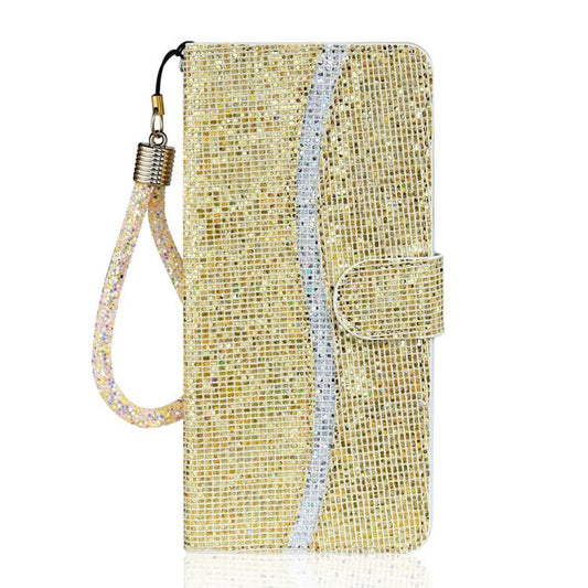 For iPhone Air Glitter Powder Filp Leather Phone Case(Gold) - iPhone Air Cases by buy2fix | Online Shopping UK | buy2fix