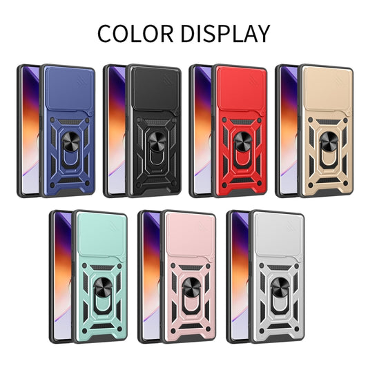 For Infinix Note 40 4G Sliding Camera Cover Design TPU+PC Phone Case(Silver) by buy2fix