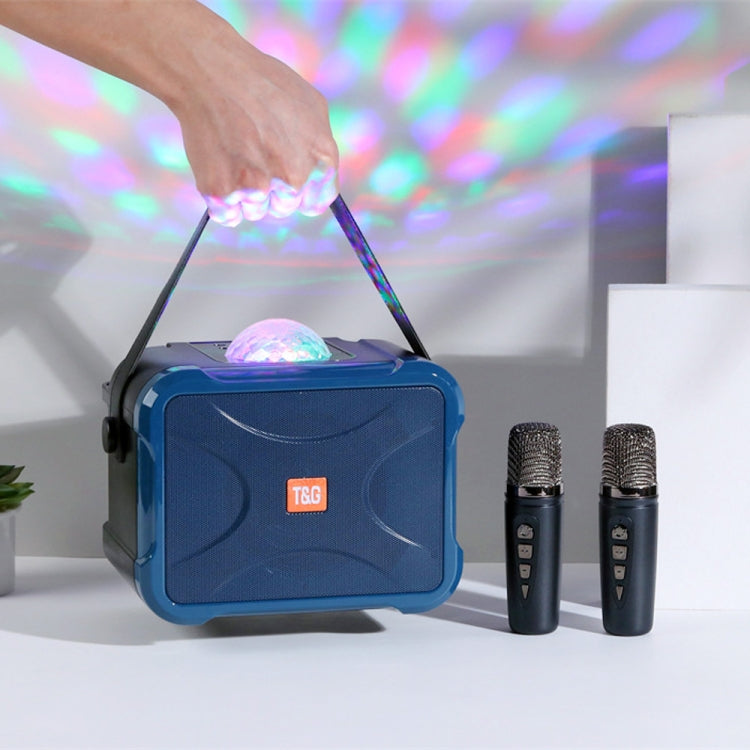 T&G TG543 Colorful Integrated Handheld Karaoke Wireless Bluetooth Speaker(Grey) - Desktop Speaker by T&G | Online Shopping UK | buy2fix