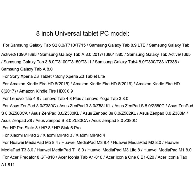 For 8 inch Universal Tablet PC Colored Drawing Pattern Horizontal Flip PU Leather Case with Holder & Card Slot(Diamond) - 8 inch by buy2fix | Online Shopping UK | buy2fix