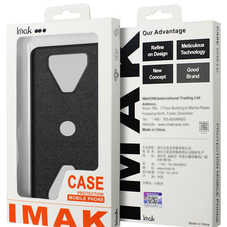 For iPhone 15 Plus IMAK LX-5 Series Shockproof PC + PU + TPU Protective Phone Case(Cross Texture) by imak