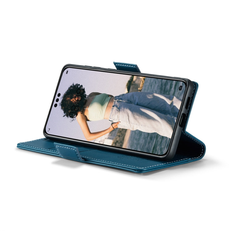 For Huawei Mate 60 Pro / 60 Pro+ CaseMe 023 Butterfly Buckle Litchi Texture RFID Anti-theft Leather Phone Case(Blue) - Huawei Cases by CaseMe | Online Shopping UK | buy2fix