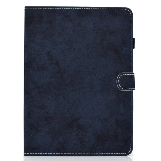 For Samsung Galaxy Tab A11+ / A9+ Marble Style Cloth Texture Smart Leather Tablet Case(Dark Blue) by buy2fix