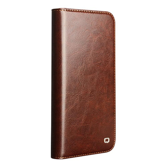 For iPhone 17 QIALINO Classic Genuine Leather Phone Case(Brown) - iPhone 17 Cases by QIALINO | Online Shopping UK | buy2fix