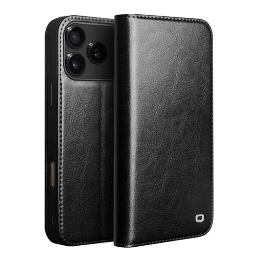 For iPhone 17 Pro QIALINO Classic Genuine Leather Phone Case(Black) - iPhone 17 Pro Cases by QIALINO | Online Shopping UK | buy2fix