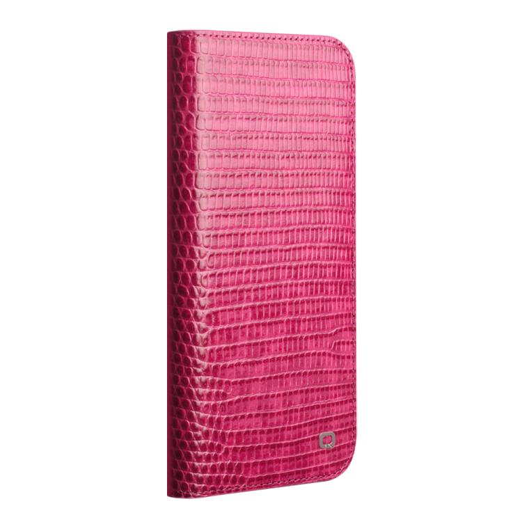 For iPhone Air QIALINO Little Crocodile Texture Genuine Leather Phone Case(Rose Red) - iPhone Air Cases by QIALINO | Online Shopping UK | buy2fix