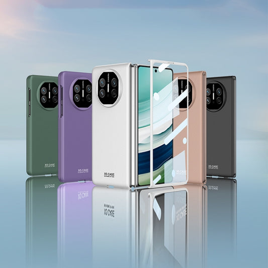 For Huawei Mate X5 GKK Integrated Ultra-thin Full Coverage Phone Flip Case(Silver) by GKK