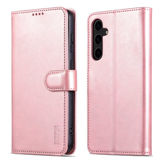 For Samsung Galaxy S24 5G AZNS Skin Feel Calf Texture Flip Leather Phone Case(Rose Gold) - Galaxy S24 5G Cases by AZNS | Online Shopping UK | buy2fix