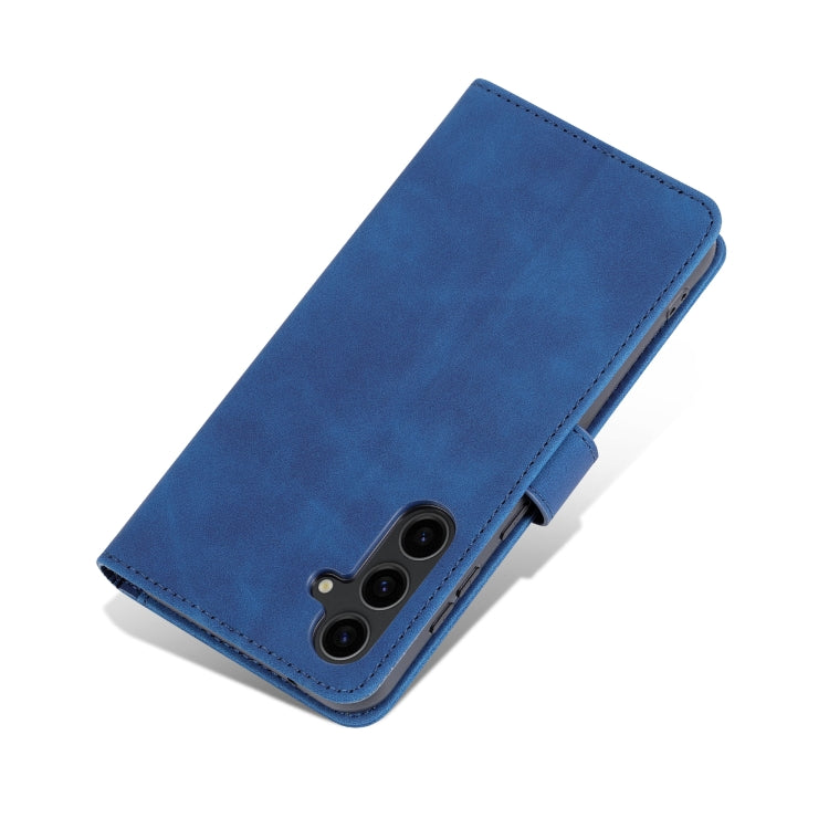 For Samsung Galaxy S24+ 5G AZNS Skin Feel Calf Texture Flip Leather Phone Case(Blue) by AZNS