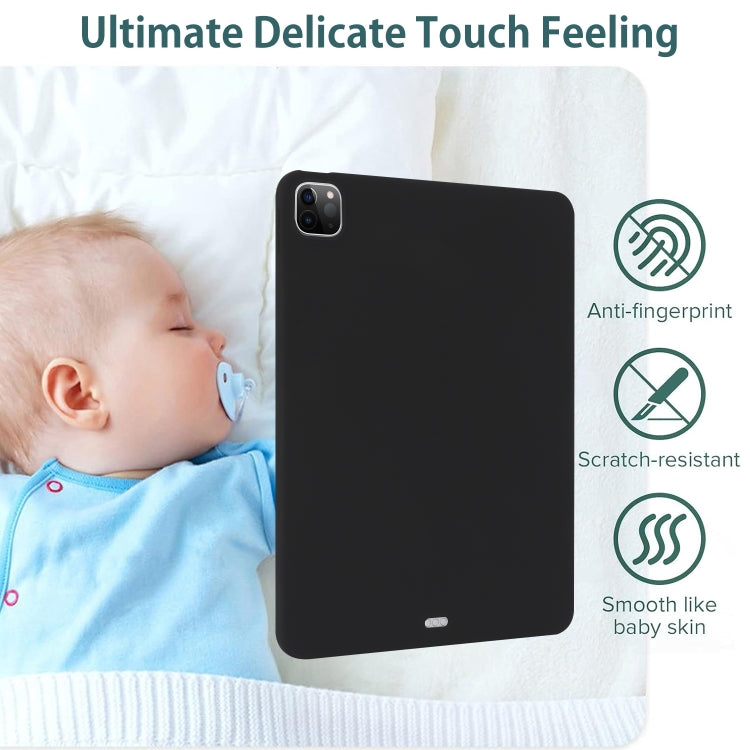 For iPad Air 11 2024 / 2025 Oil Spray Skin-friendly TPU Tablet Case(Black) - iPad Air 11 2025 / 2024 Cases by buy2fix | Online Shopping UK | buy2fix