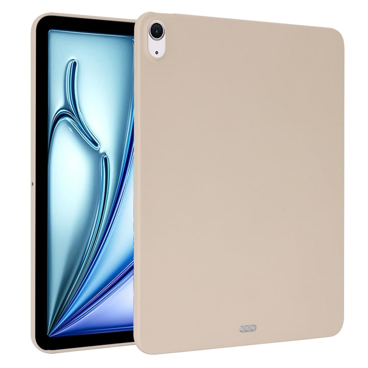 For iPad Air 11 2024 / 2025 Oil Spray Skin-friendly TPU Tablet Case(Milk White) - iPad Air 11 2025 / 2024 Cases by buy2fix | Online Shopping UK | buy2fix