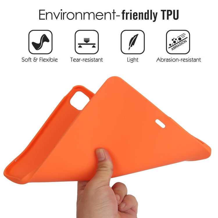 For iPad Air 13 2024 / Air 13 2025 Oil Spray Skin-friendly TPU Tablet Case(Orange) - iPad Air 13 2025 / 2024 Cases by buy2fix | Online Shopping UK | buy2fix