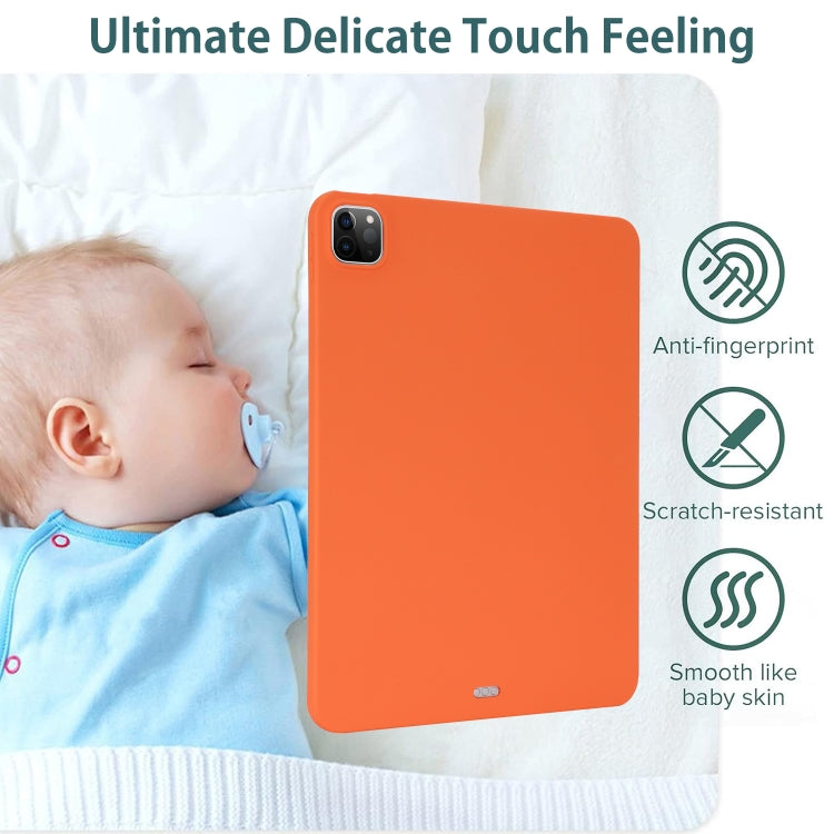 For iPad Air 13 2024 / Air 13 2025 Oil Spray Skin-friendly TPU Tablet Case(Orange) - iPad Air 13 2025 / 2024 Cases by buy2fix | Online Shopping UK | buy2fix