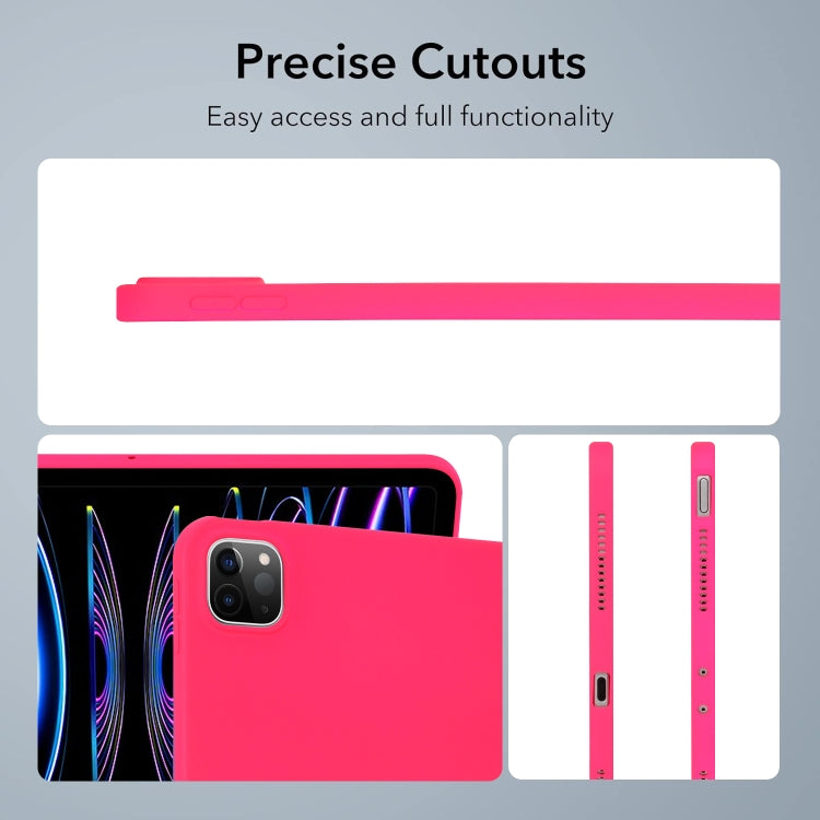 For iPad Air 13 2024 / Air 13 2025 Oil Spray Skin-friendly TPU Tablet Case(Rose Red) - iPad Air 13 2025 / 2024 Cases by buy2fix | Online Shopping UK | buy2fix