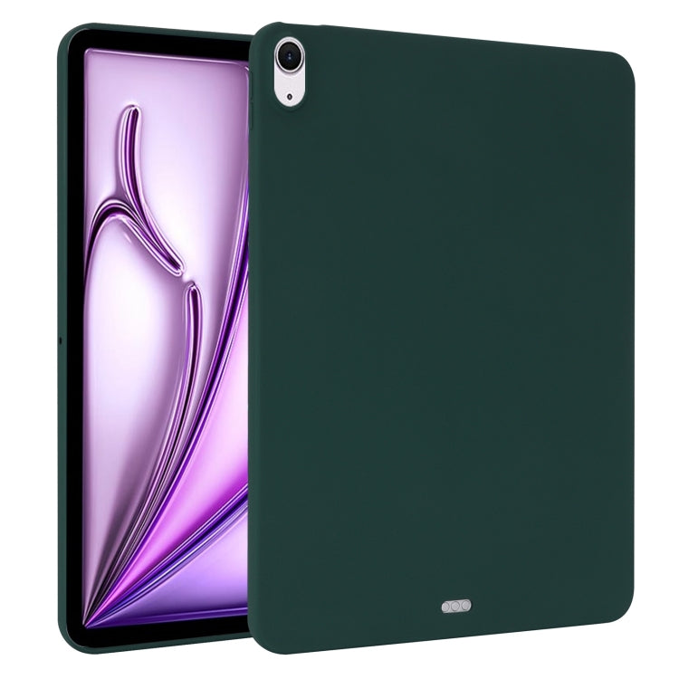 For iPad Air 13 2024 / Air 13 2025 Oil Spray Skin-friendly TPU Tablet Case(Deep Green) - iPad Air 13 2025 / 2024 Cases by buy2fix | Online Shopping UK | buy2fix