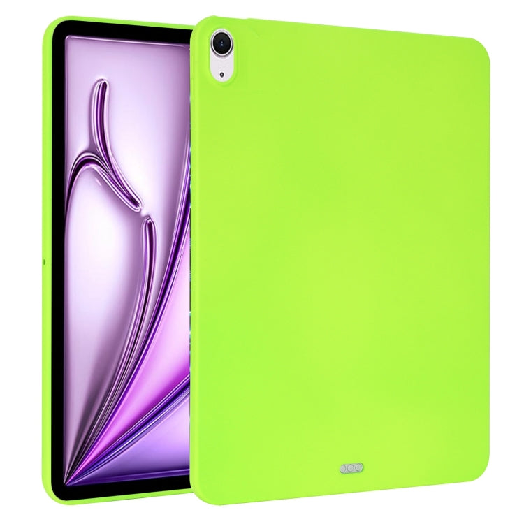 For iPad Air 13 2024 / Air 13 2025 Oil Spray Skin-friendly TPU Tablet Case(Fluorescent Green) - iPad Air 13 2025 / 2024 Cases by buy2fix | Online Shopping UK | buy2fix