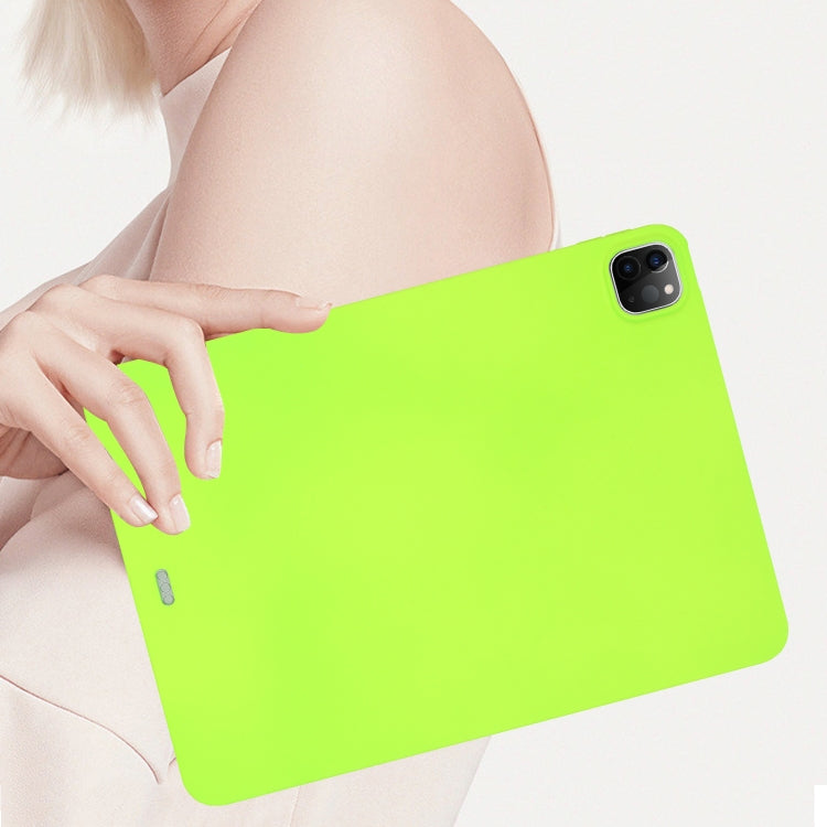 For iPad Air 13 2024 / Air 13 2025 Oil Spray Skin-friendly TPU Tablet Case(Fluorescent Green) - iPad Air 13 2025 / 2024 Cases by buy2fix | Online Shopping UK | buy2fix