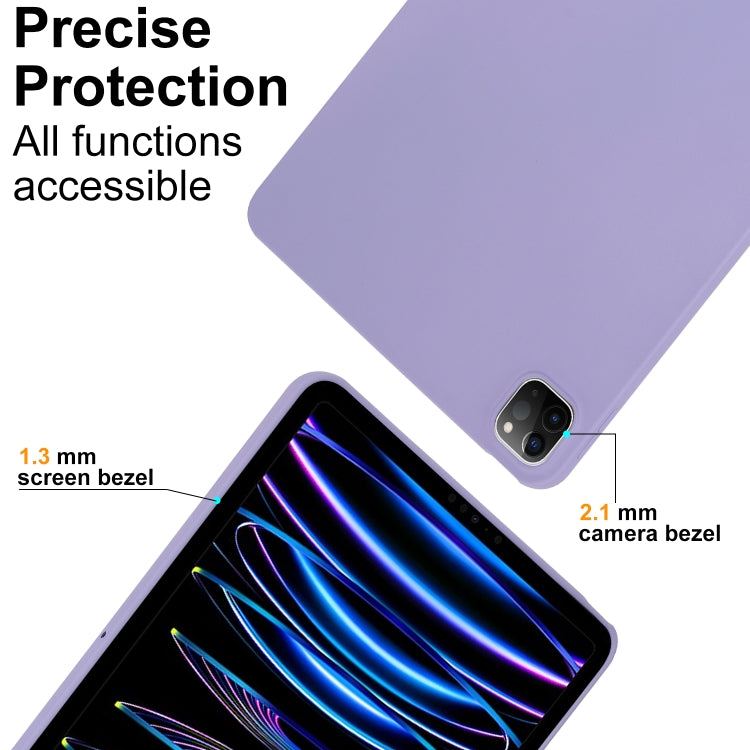 For iPad Air 13 2024 / Air 13 2025 Oil Spray Skin-friendly TPU Tablet Case(Purple) - iPad Air 13 2025 / 2024 Cases by buy2fix | Online Shopping UK | buy2fix