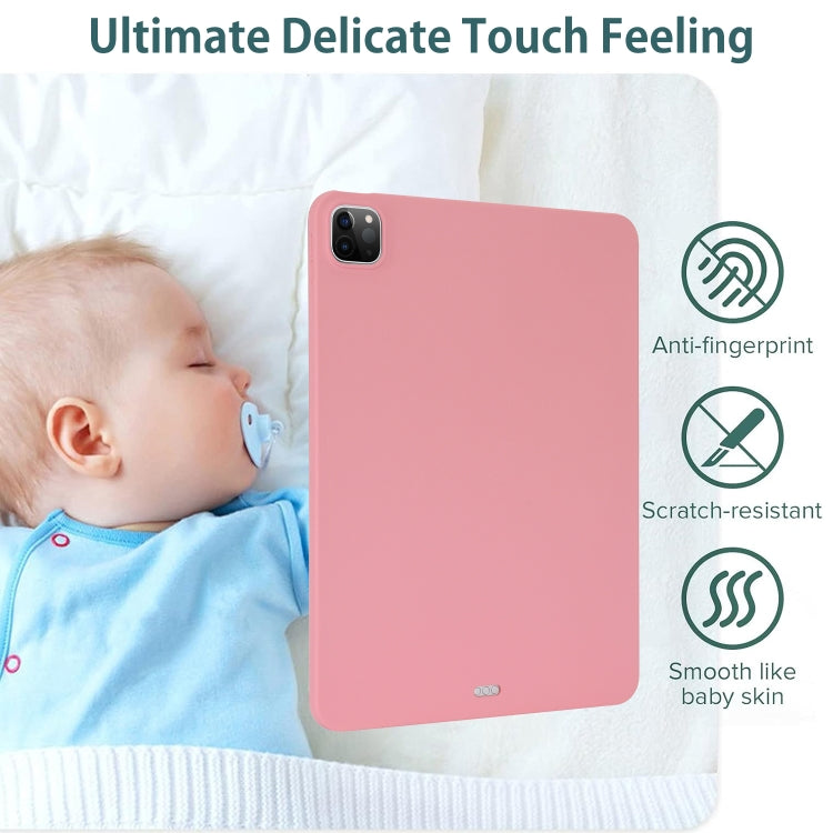 For iPad Pro 12.9 2018/2020/2021/2022 Oil Spray Skin-friendly TPU Tablet Case(Pink) - iPad Pro 12.9 (2022/2021) Cases by buy2fix | Online Shopping UK | buy2fix