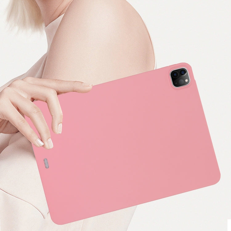 For iPad Pro 12.9 2018/2020/2021/2022 Oil Spray Skin-friendly TPU Tablet Case(Pink) - iPad Pro 12.9 (2022/2021) Cases by buy2fix | Online Shopping UK | buy2fix