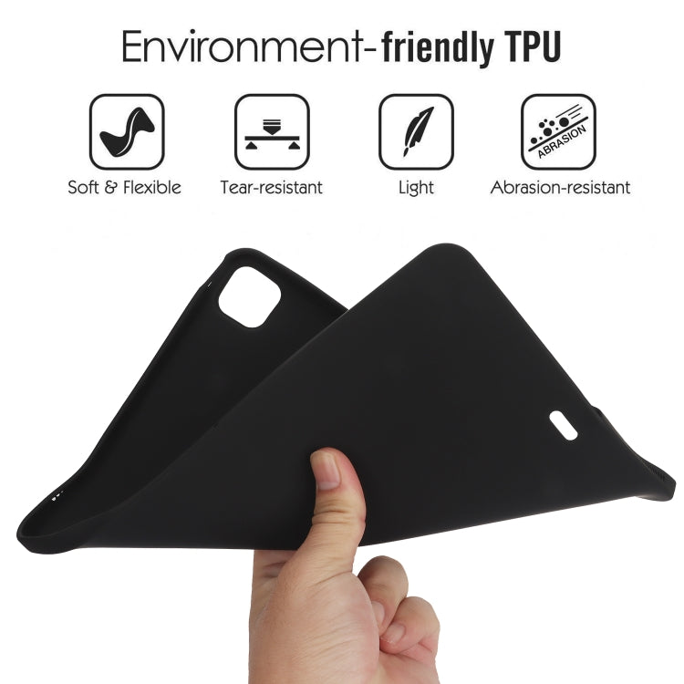 For iPad Pro 12.9 2018/2020/2021/2022 Oil Spray Skin-friendly TPU Tablet Case(Black) - iPad Pro 12.9 (2022/2021) Cases by buy2fix | Online Shopping UK | buy2fix
