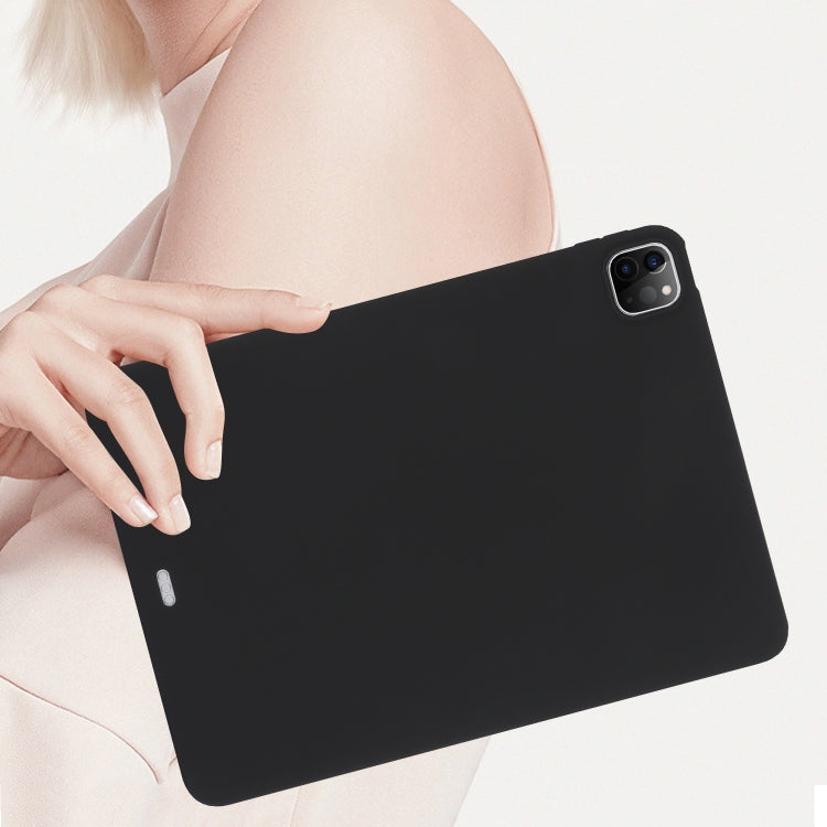 For iPad Pro 12.9 2018/2020/2021/2022 Oil Spray Skin-friendly TPU Tablet Case(Black) - iPad Pro 12.9 (2022/2021) Cases by buy2fix | Online Shopping UK | buy2fix
