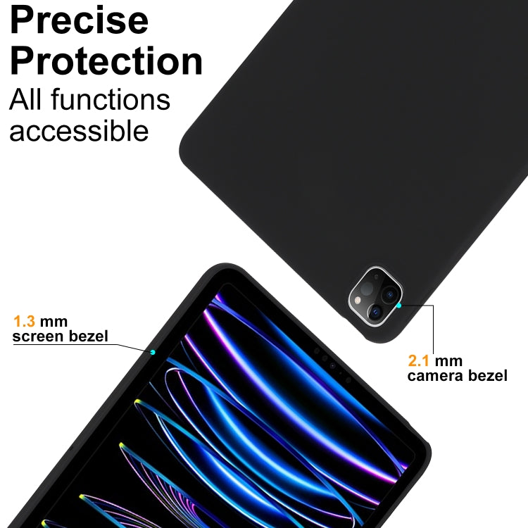 For iPad Pro 12.9 2018/2020/2021/2022 Oil Spray Skin-friendly TPU Tablet Case(Black) - iPad Pro 12.9 (2022/2021) Cases by buy2fix | Online Shopping UK | buy2fix