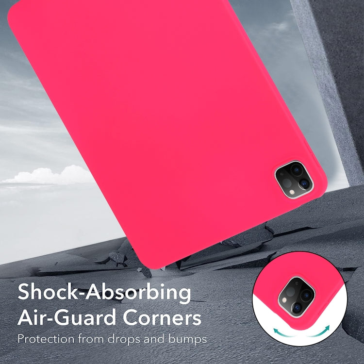 For iPad Pro 12.9 2018/2020/2021/2022 Oil Spray Skin-friendly TPU Tablet Case(Rose Red) - iPad Pro 12.9 (2022/2021) Cases by buy2fix | Online Shopping UK | buy2fix
