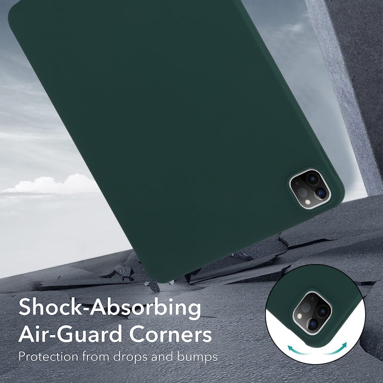 For iPad Pro 12.9 2018/2020/2021/2022 Oil Spray Skin-friendly TPU Tablet Case(Deep Green) - iPad Pro 12.9 (2022/2021) Cases by buy2fix | Online Shopping UK | buy2fix