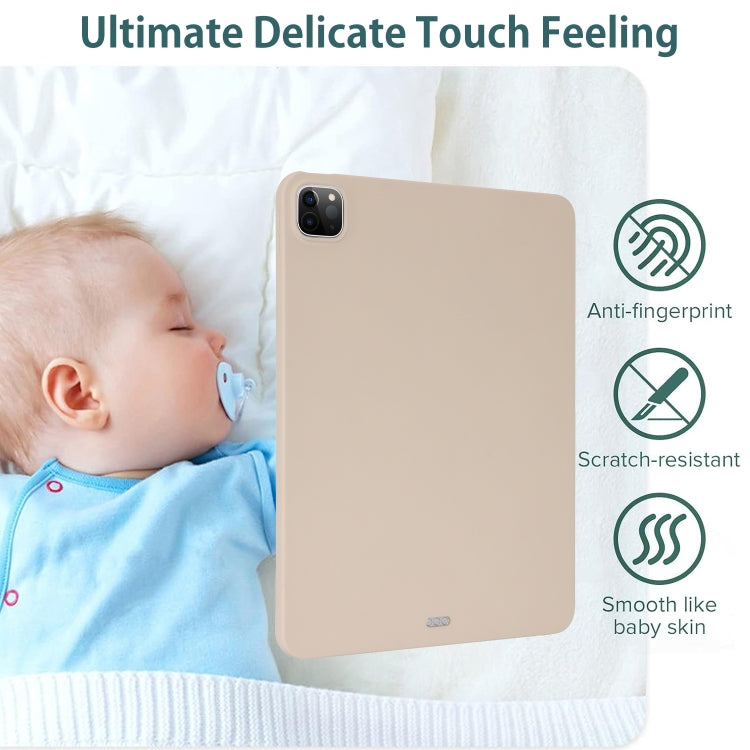 For iPad Pro 12.9 2018/2020/2021/2022 Oil Spray Skin-friendly TPU Tablet Case(Milk White) - iPad Pro 12.9 (2022/2021) Cases by buy2fix | Online Shopping UK | buy2fix