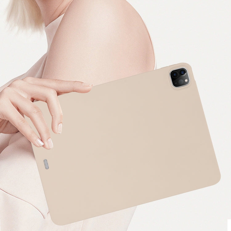For iPad Pro 12.9 2018/2020/2021/2022 Oil Spray Skin-friendly TPU Tablet Case(Milk White) - iPad Pro 12.9 (2022/2021) Cases by buy2fix | Online Shopping UK | buy2fix