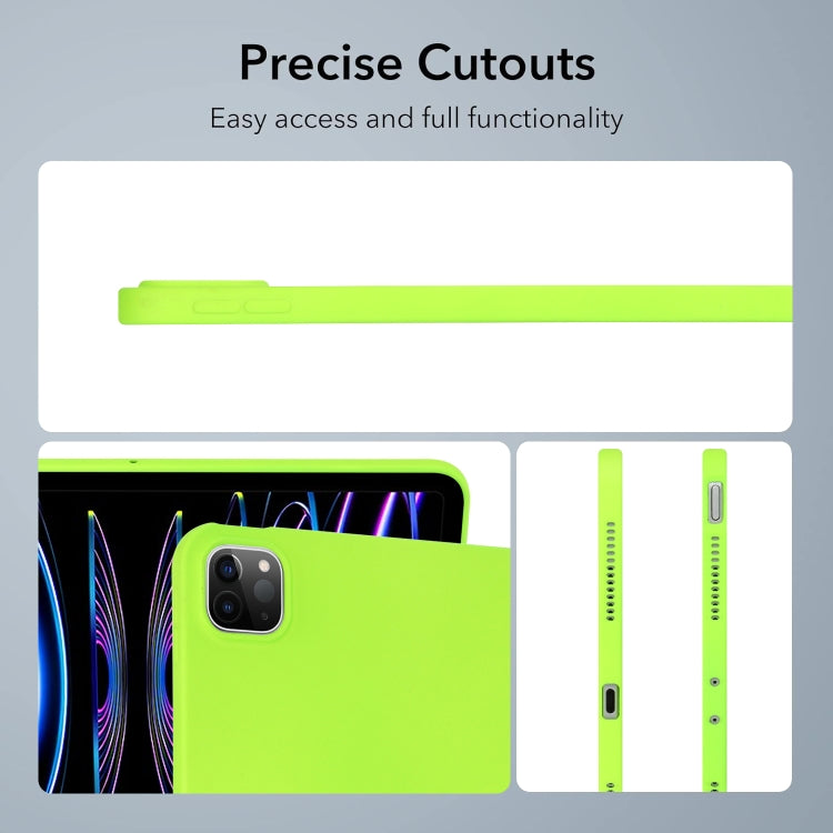 For iPad Pro 12.9 2018/2020/2021/2022 Oil Spray Skin-friendly TPU Tablet Case(Fluorescent Green) - iPad Pro 12.9 (2022/2021) Cases by buy2fix | Online Shopping UK | buy2fix