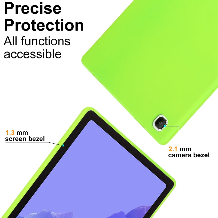 For Samsung Galaxy Tab S7 / S8 Oil Spray Skin-friendly TPU Tablet Case(Fluorescent Green) by buy2fix