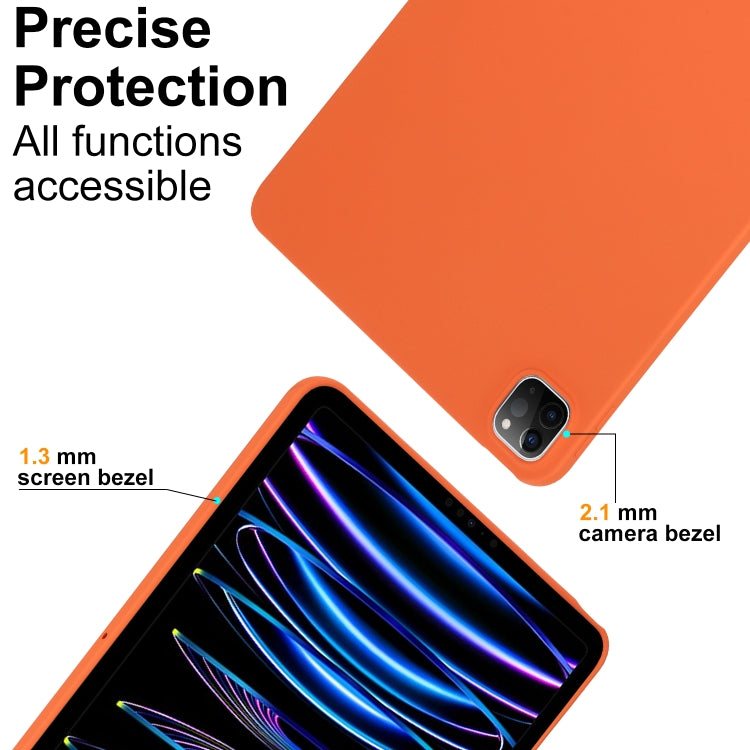 For Xiaomi Pad 6s Pro Oil Spray Skin-friendly TPU Tablet Case(Orange) by buy2fix