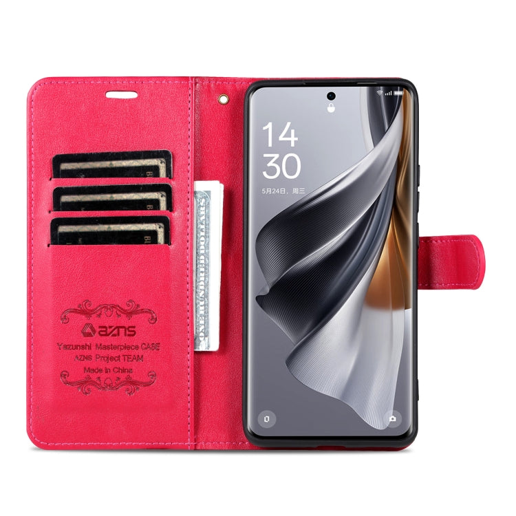For OnePlus Nord CE4 Lite 5G AZNS Sheepskin Texture Flip Leather Phone Case(Red) - Nord CE4 Lite Cases by AZNS | Online Shopping UK | buy2fix