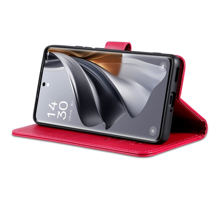 For OnePlus Nord CE4 Lite 5G AZNS Sheepskin Texture Flip Leather Phone Case(Red) - Nord CE4 Lite Cases by AZNS | Online Shopping UK | buy2fix
