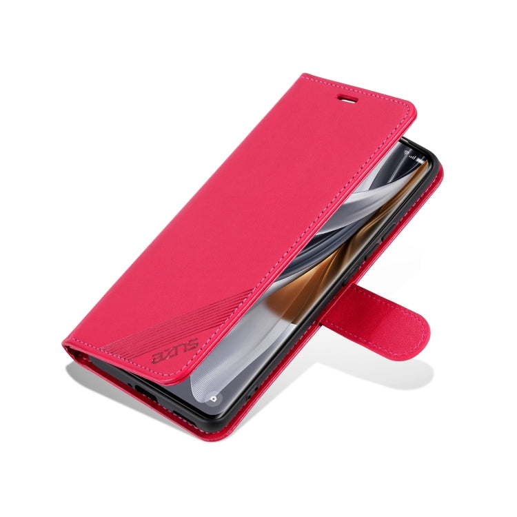 For OnePlus Nord CE4 Lite 5G AZNS Sheepskin Texture Flip Leather Phone Case(Red) - Nord CE4 Lite Cases by AZNS | Online Shopping UK | buy2fix