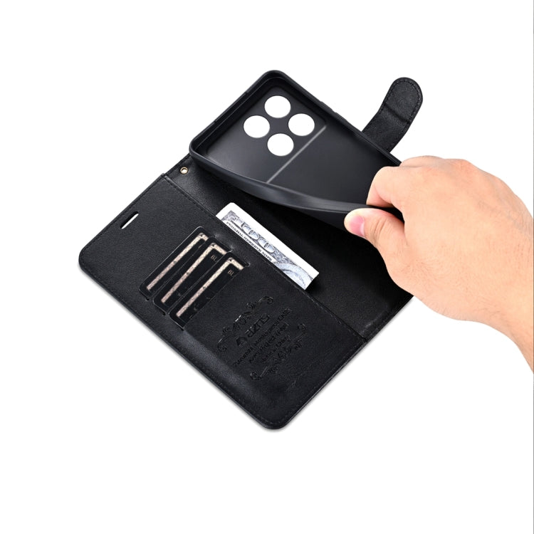 For Xiaomi Redmi K70 / K70 Pro AZNS Sheepskin Texture Flip Leather Phone Case(Black) by AZNS