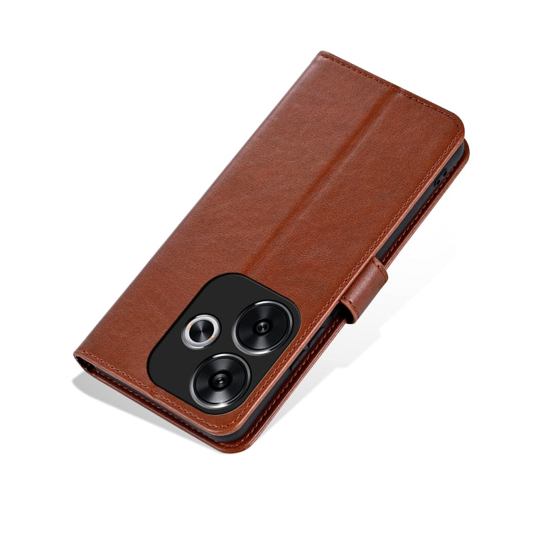 For Xiaomi Redmi Turbo 3 AZNS Sheepskin Texture Flip Leather Phone Case(Brown) by AZNS