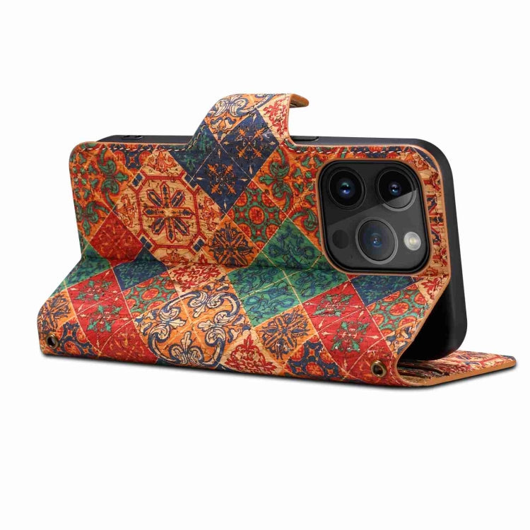 For iPhone 11 Denior Flower Language Series Cork Fabric Oil Edge Leather Phone Case(Winter) - iPhone 11 Cases by Denior | Online Shopping UK | buy2fix