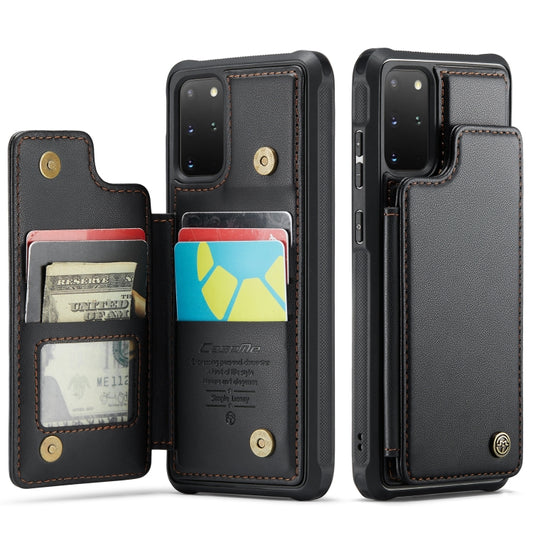 For Samsung Galaxy S20+ CaseMe C22 Card Slots Holder RFID Anti-theft Phone Case(Black) by CaseMe