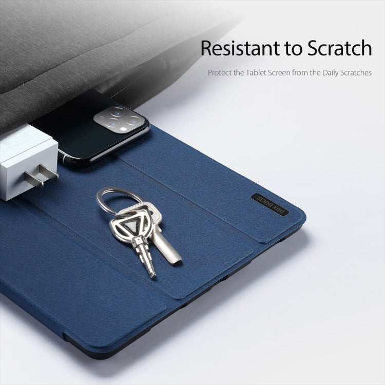 For Samsung Galaxy Tab S10 Ultra DUX DUCIS Domo Series Magnetic Flip Leather Tablet Case(Blue) - Tab S10 Ultra Cases by DUX DUCIS | Online Shopping UK | buy2fix