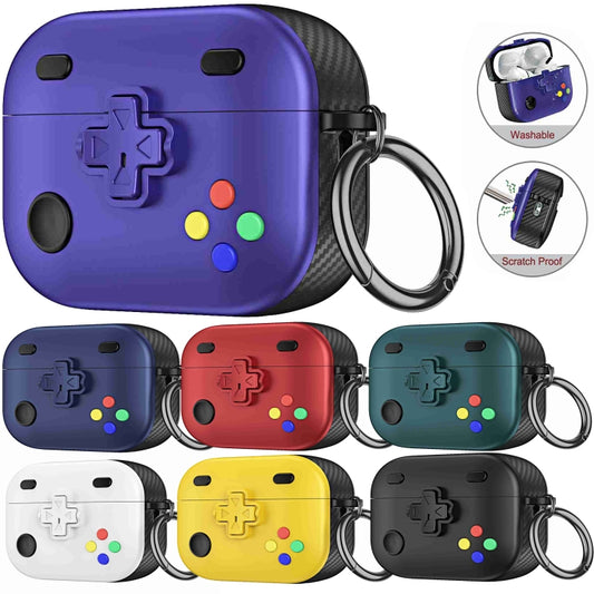 For AirPods Pro Game Console Shape Wireless Earphones Protective Case(Purple) by buy2fix