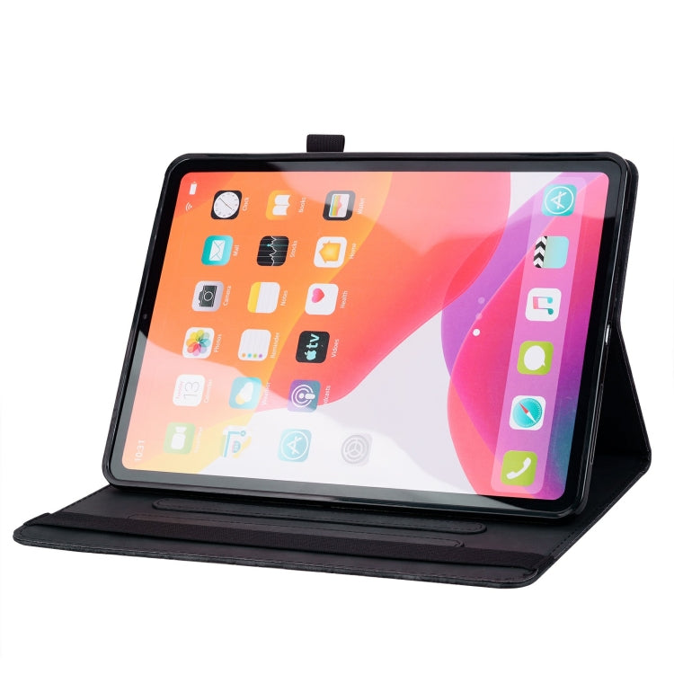 For Lenovo Tab M11 / Xiaoxin Pad 11 2024 Calf Texture Embossed Leather Tablet Case(Black) by buy2fix