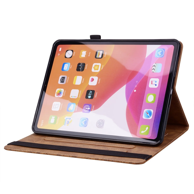 For Lenovo Tab M11 / Xiaoxin Pad 11 2024 Calf Texture Embossed Leather Tablet Case(Brown) by buy2fix