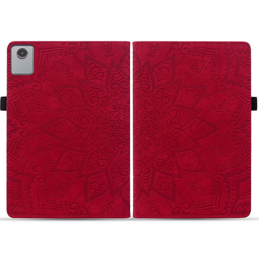 For Lenovo Tab M11 / Xiaoxin Pad 11 2024 Calf Texture Embossed Leather Tablet Case(Red) by buy2fix
