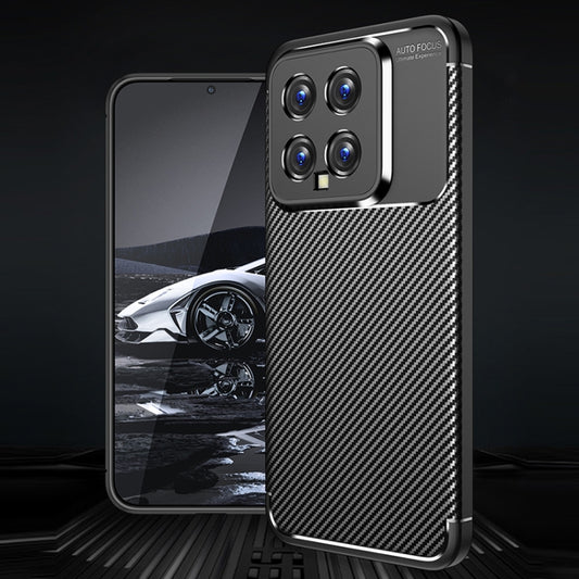 For Xiaomi 14 Carbon Fiber Texture Shockproof TPU Phone Case(Black) by buy2fix