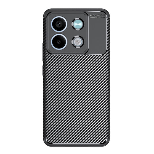For Xiaomi Redmi Note 13 Carbon Fiber Texture Shockproof TPU Phone Case(Black) by buy2fix