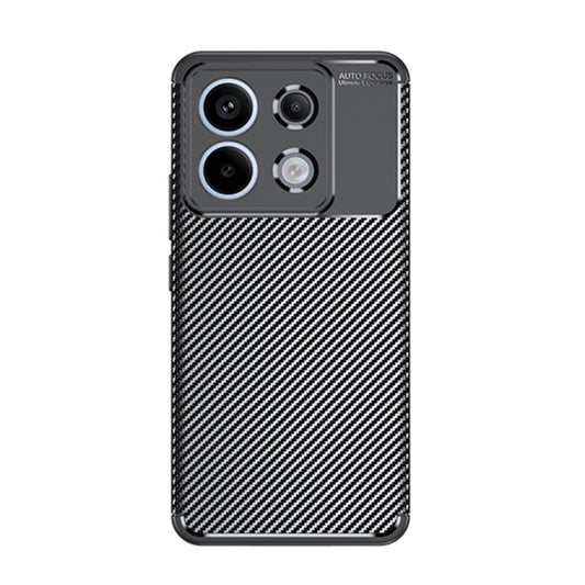 For Xiaomi Redmi Note 13 Pro+ Carbon Fiber Texture Shockproof TPU Phone Case(Black) by buy2fix